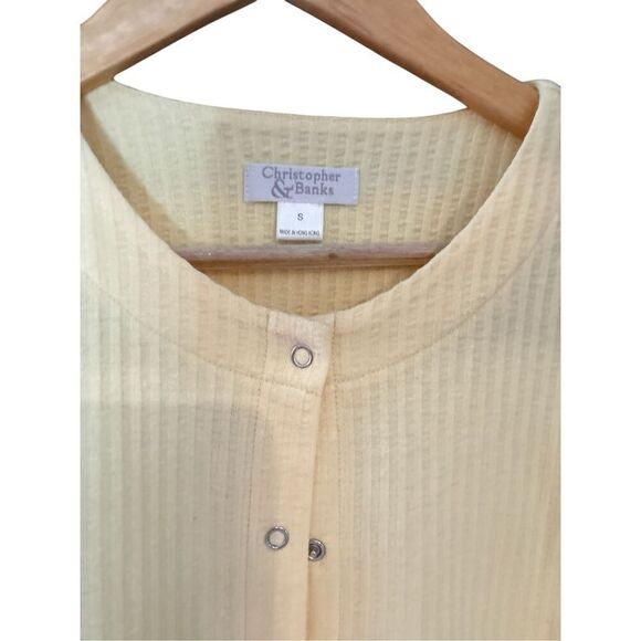 Vintage yellow heart bee lightweight cardigan sz S - Picture 7 of 7